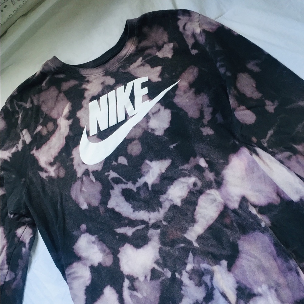 Acid wash tie dye Nike long sleeve shirt
